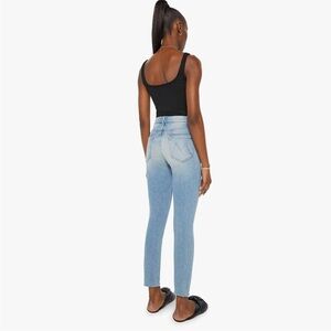 MOTHER High Waisted Looker Ankle Fray Wash: Au Revoir #MOTHERJEANS